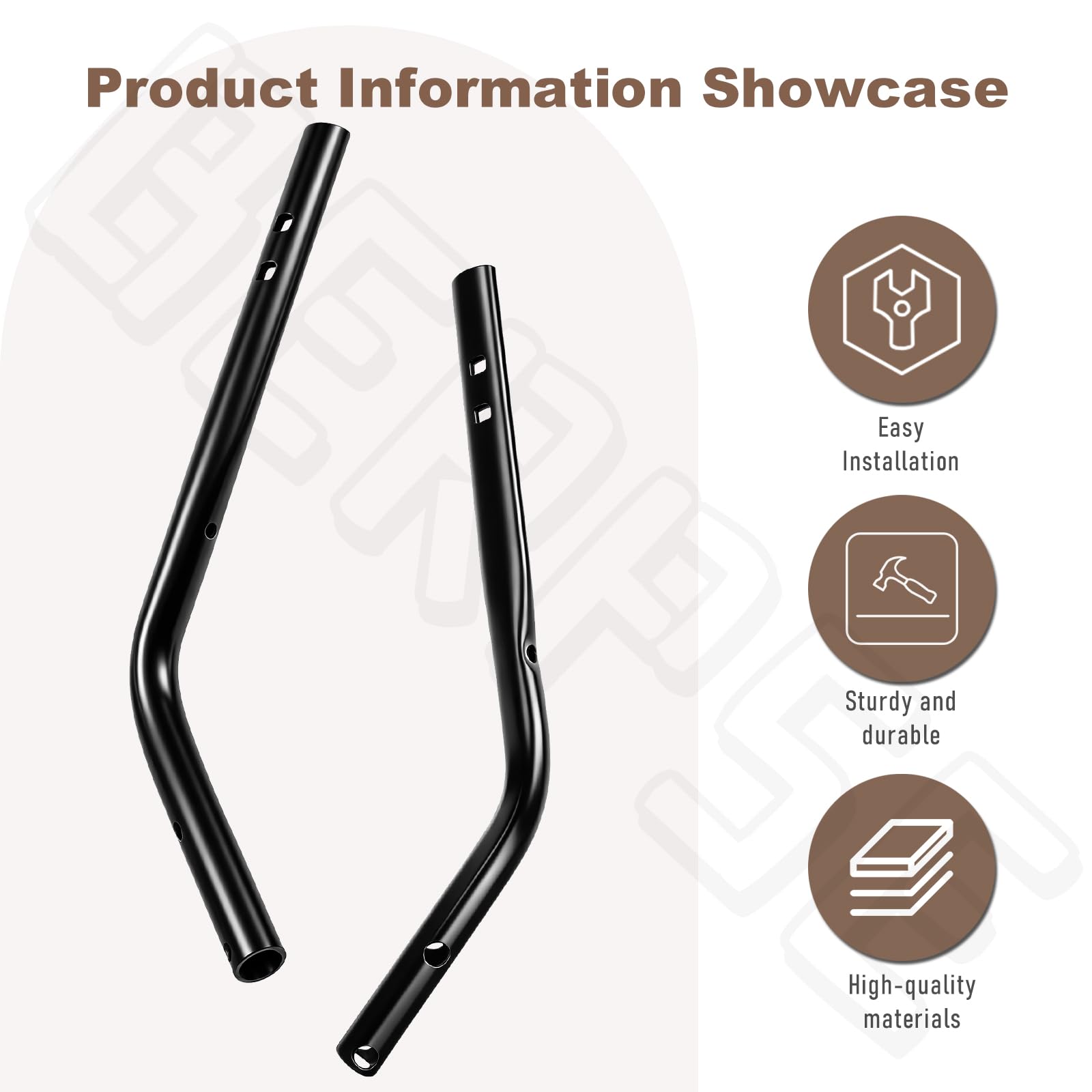 136-5924-05 - Mango inferior para mano derecha y mango inferior izquierdo 136-5923-05 compatible con cortacésped Toro de 21 pulgadas, reemplaza 127-0657-05 127-0658-05