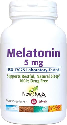 NEW ROOTS HERBAL Melatonina 5 mg 60 Comprimidos