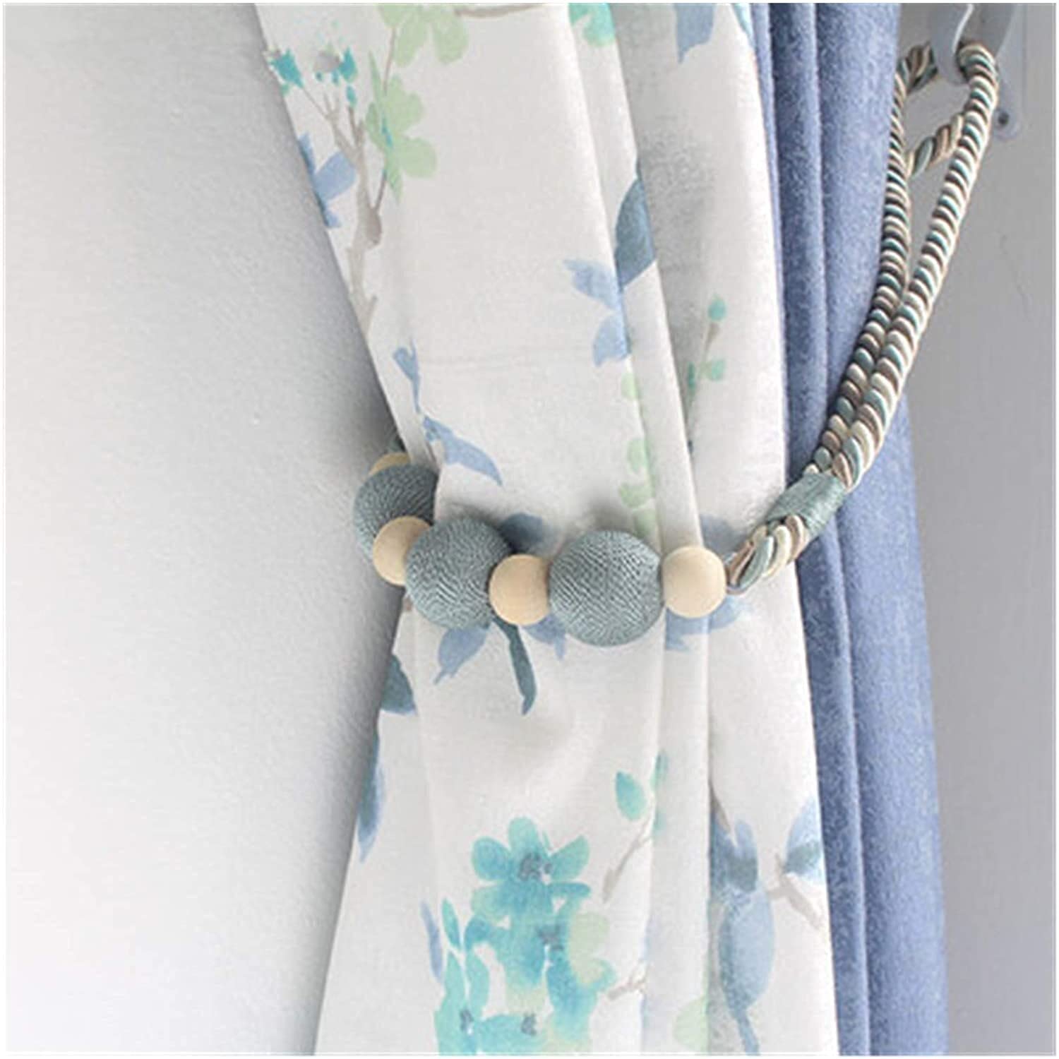 Anneau de rideau 2 pièces/ensemble embrasses de rideau Style nordique coton fenêtre corde décor à la maison rideau boucle sangle support Clips pour rideaux accessoires accessoires de rideau (Couleur