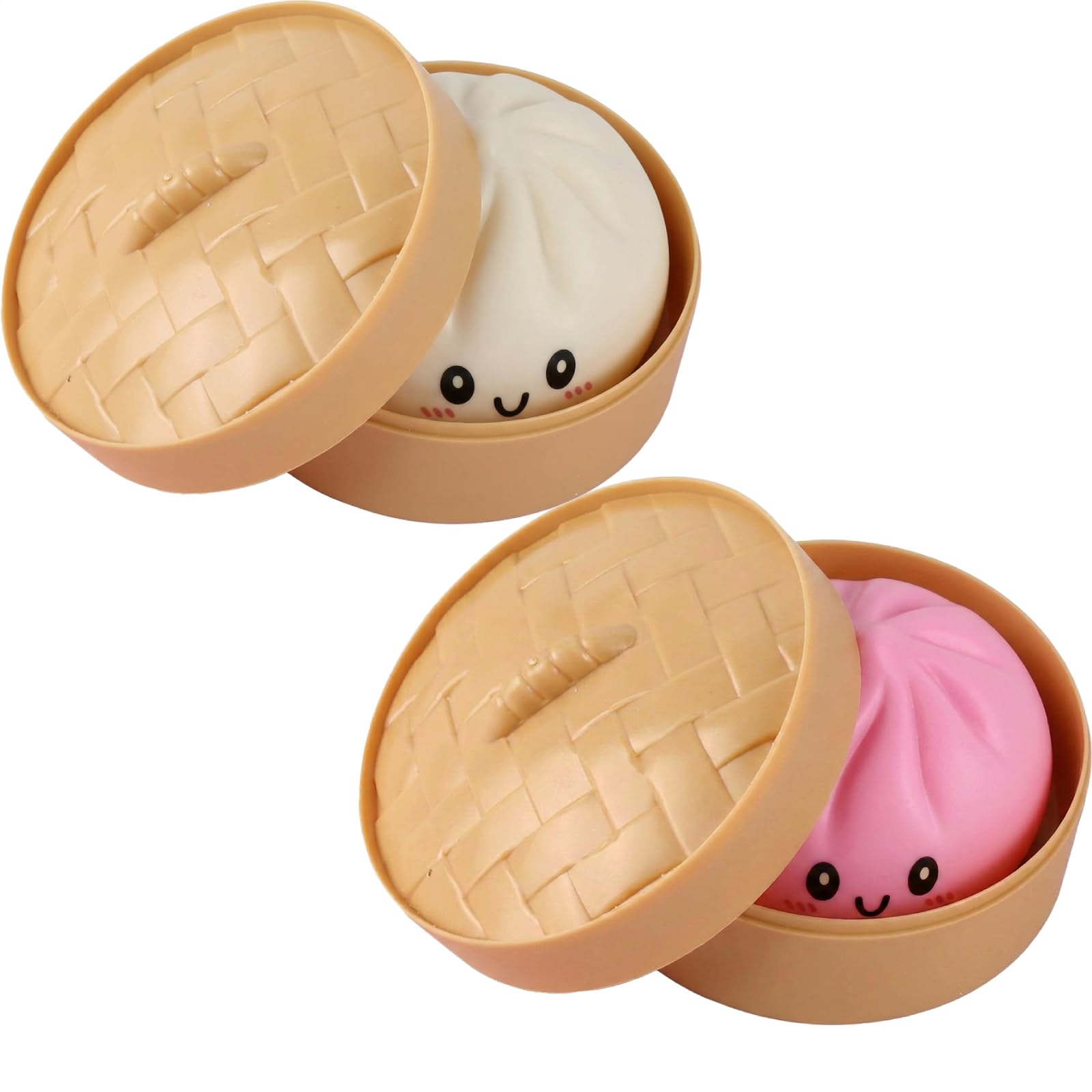 Amazon | H・K 肉まん スクイーズ すくいーず 2点セット 蒸し器付