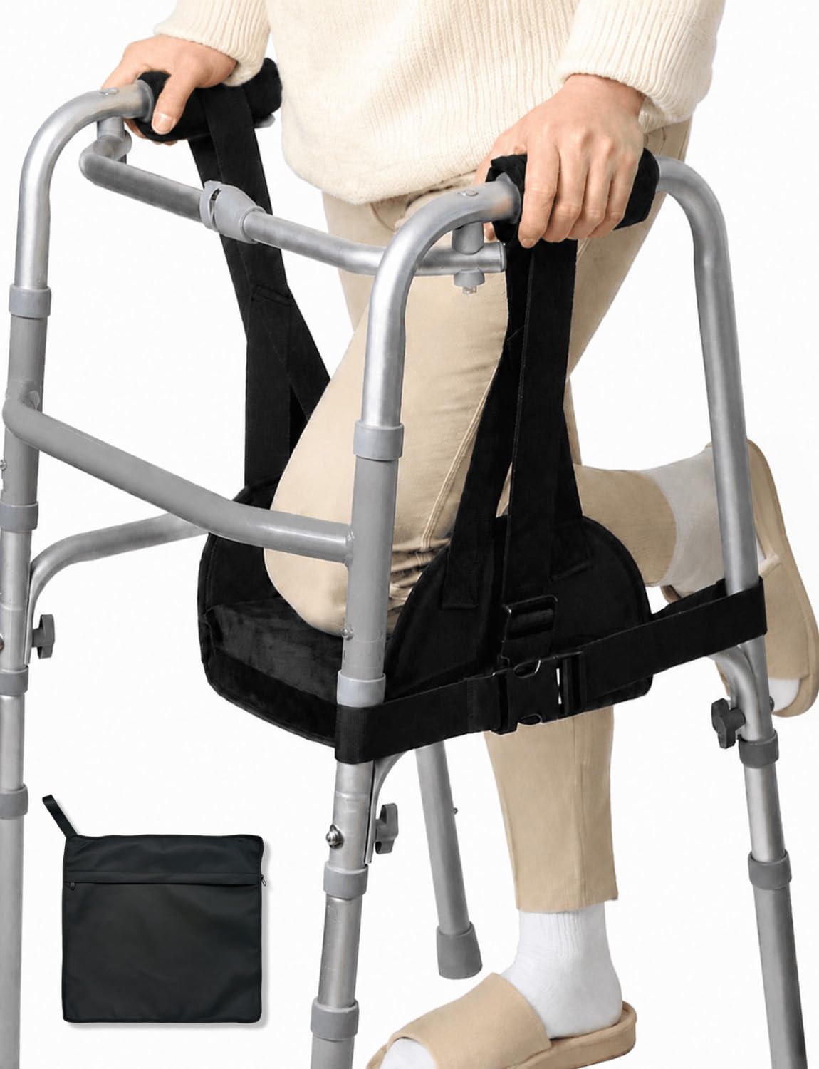 Photo 1 of Knee Sling for Walker, 6CM Dual-Layer Memory Foam Leg Support Attachment