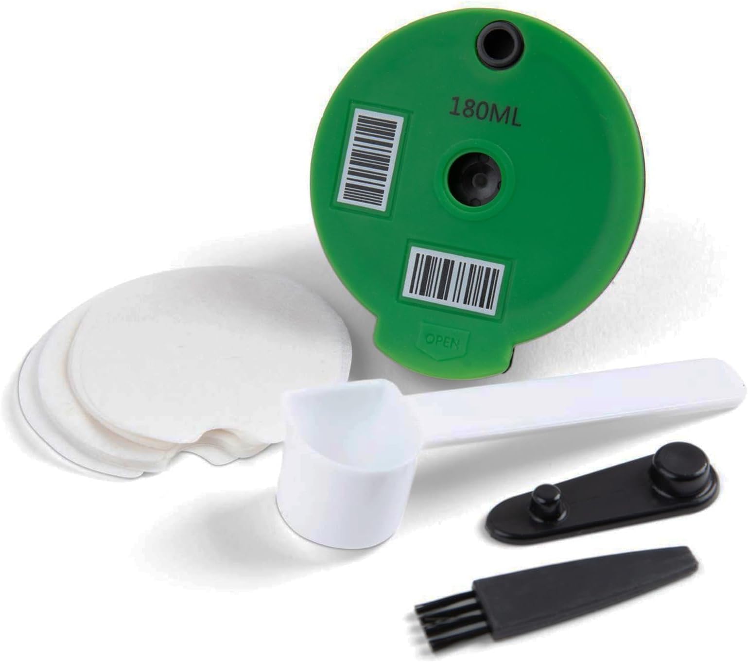 Reusable Coffee Capsule Disc with Silicone Lid - Coffee Disc & Filter Set for Bosch Tassimo Brewer - Make Your Own Coffee Pod Discs - Reuse & Refill