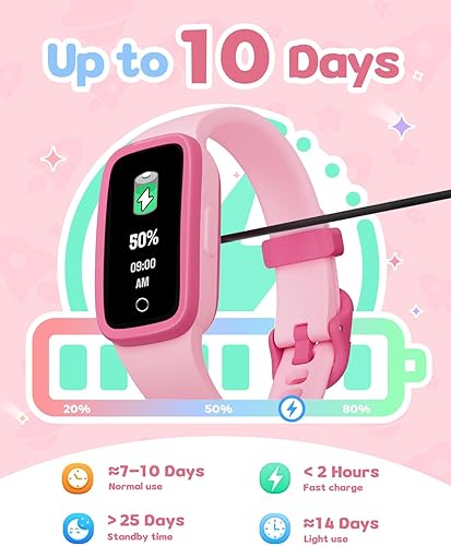 Miniatura 7 de Reloj de seguimiento de actividad física para niños con pantalla Amoled, rastreador de actividad, no necesita teléfono, monitor de frecuencia