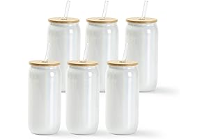 PYD Life Sublimation Blanks Iridescent Glass Can Tumbler