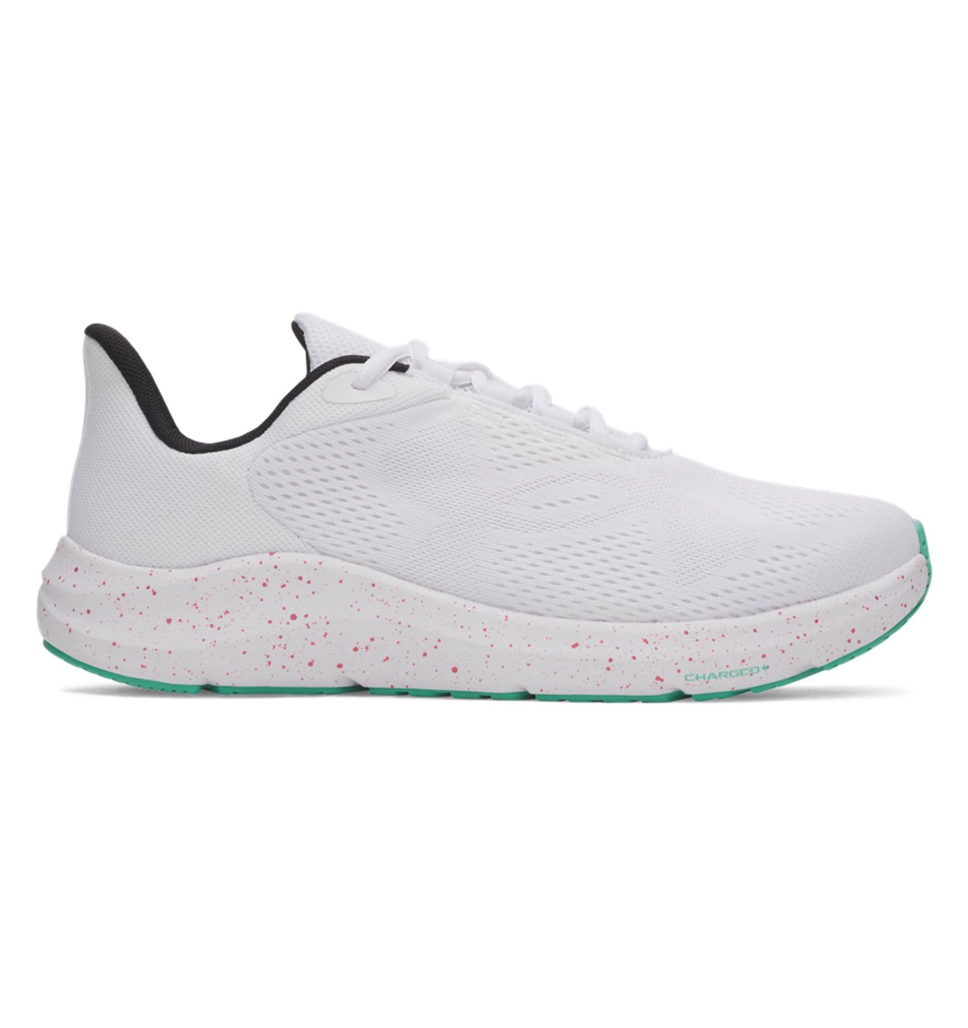 Under Armour UA Charged Pursuit 4 BlSneaker para Hombre, Blanco Verde Modo Blanco, 45 EU