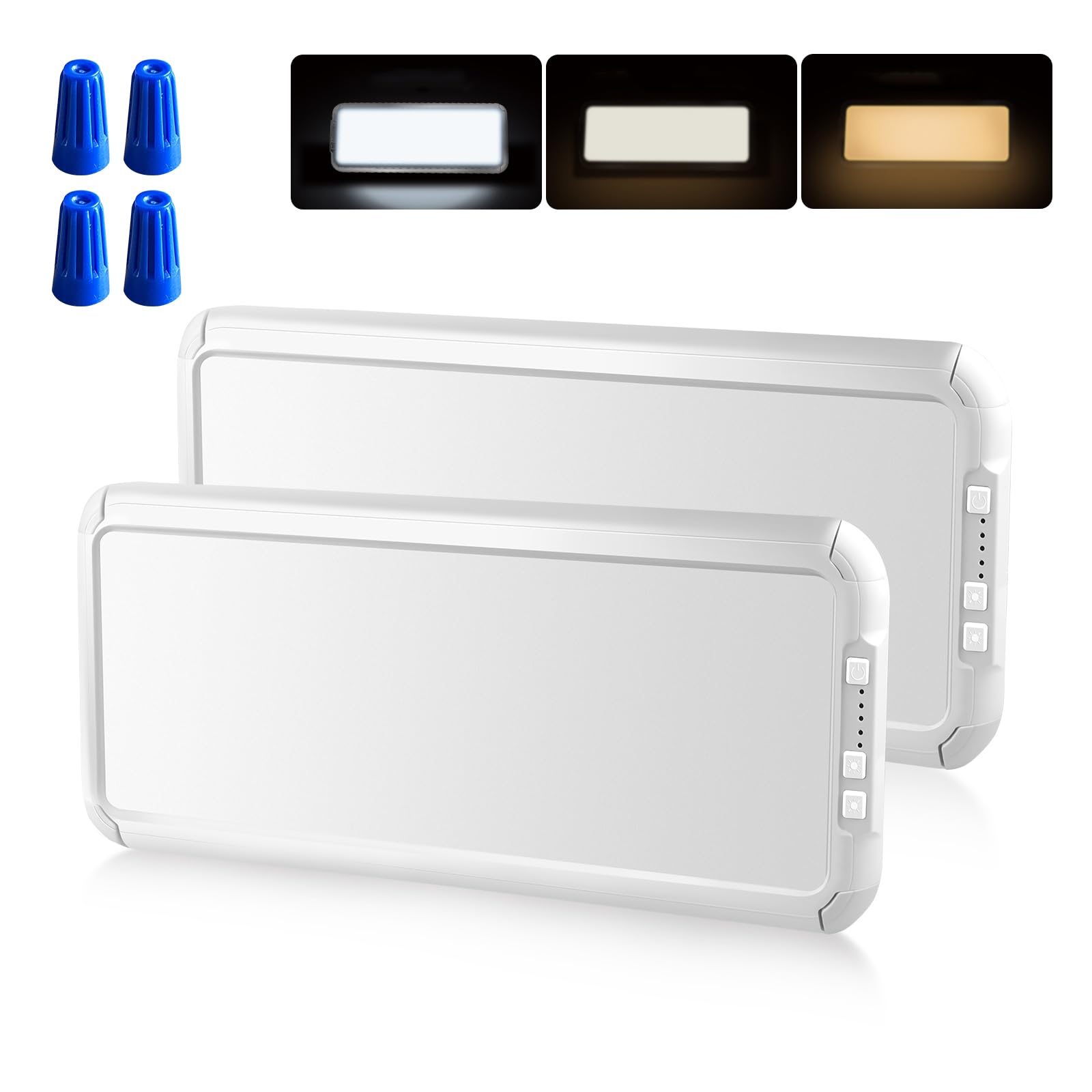 Miady RV LED Interior Light 1500 Lumen 2-Pack