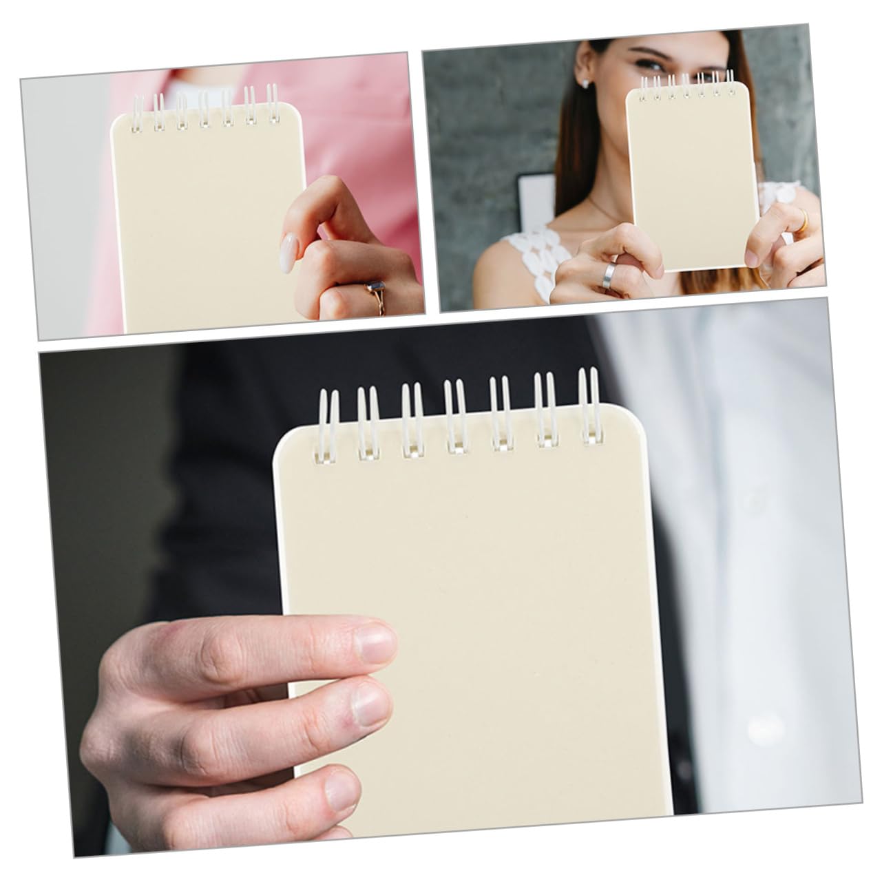 HOMSFOU 5 Ensembles Livre De Bobine Carnet De Notes Cahier De Poche Cahier À Spirale Carnets De Dessin Pour Adultes Petit Collège Cahiers En Spirale Cahier Ligné Pp Blanche 6 Pièces * 5