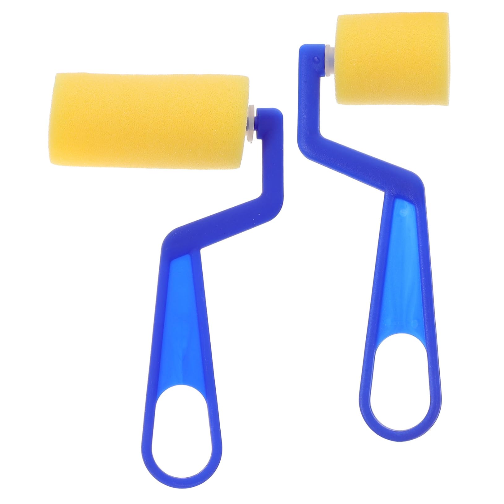 OSALADI 2Pcs Painting Sponge Roller Easy Grip Handle for Art Creative Painting Tool for Smooth Color Application for Home and Art Class