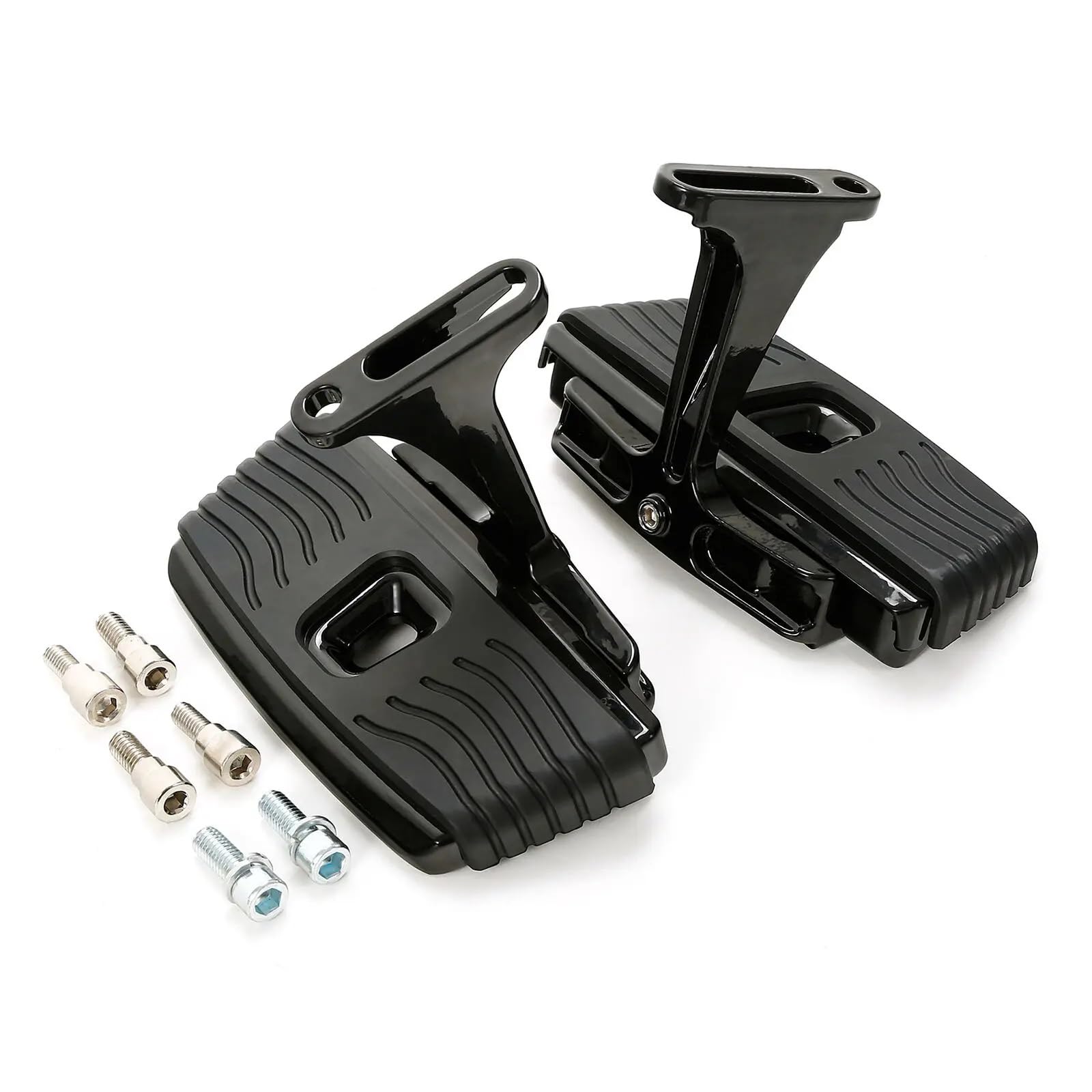 Motorcycle Driver Passenger Footboard Brake Pedal Shift Peg For Harley Touring Road King Electra Glide Road Glide 1993-2021(One Set)