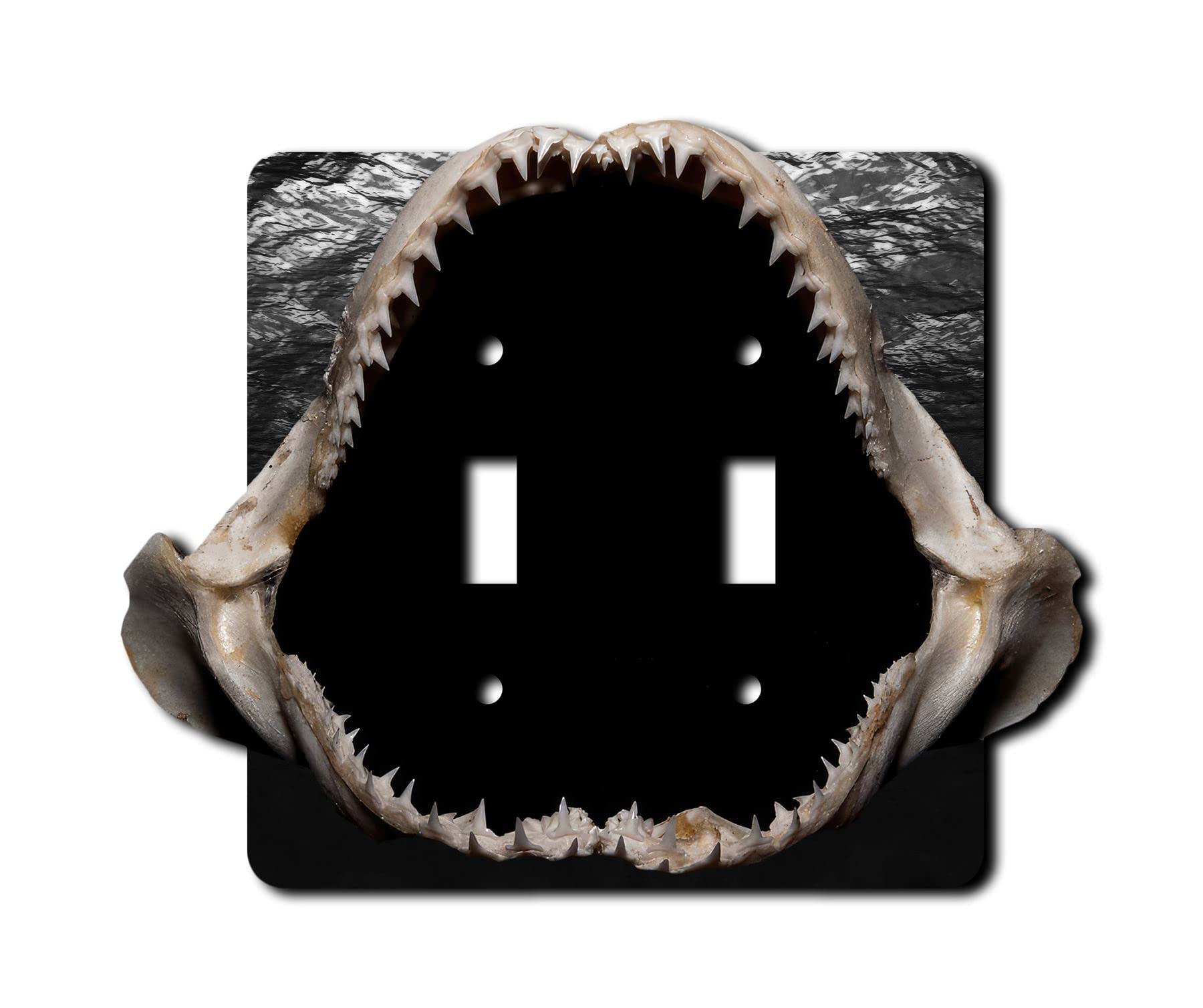 Off The Wall Plates - Shark Jaws - Double Gang Light Switch
