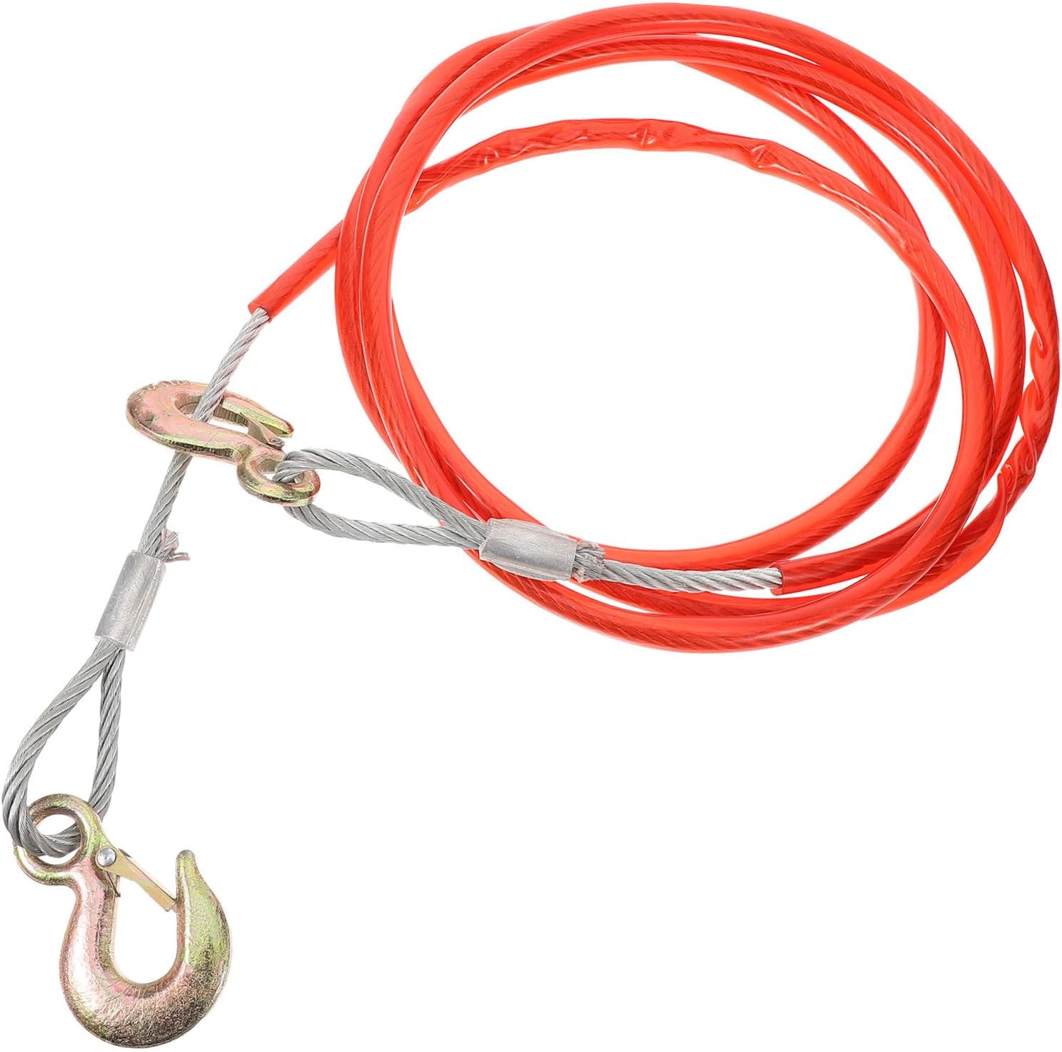 Car Recovery Cable 8mm to 10mm Thick Towing Rope White Trailer Winch Strap