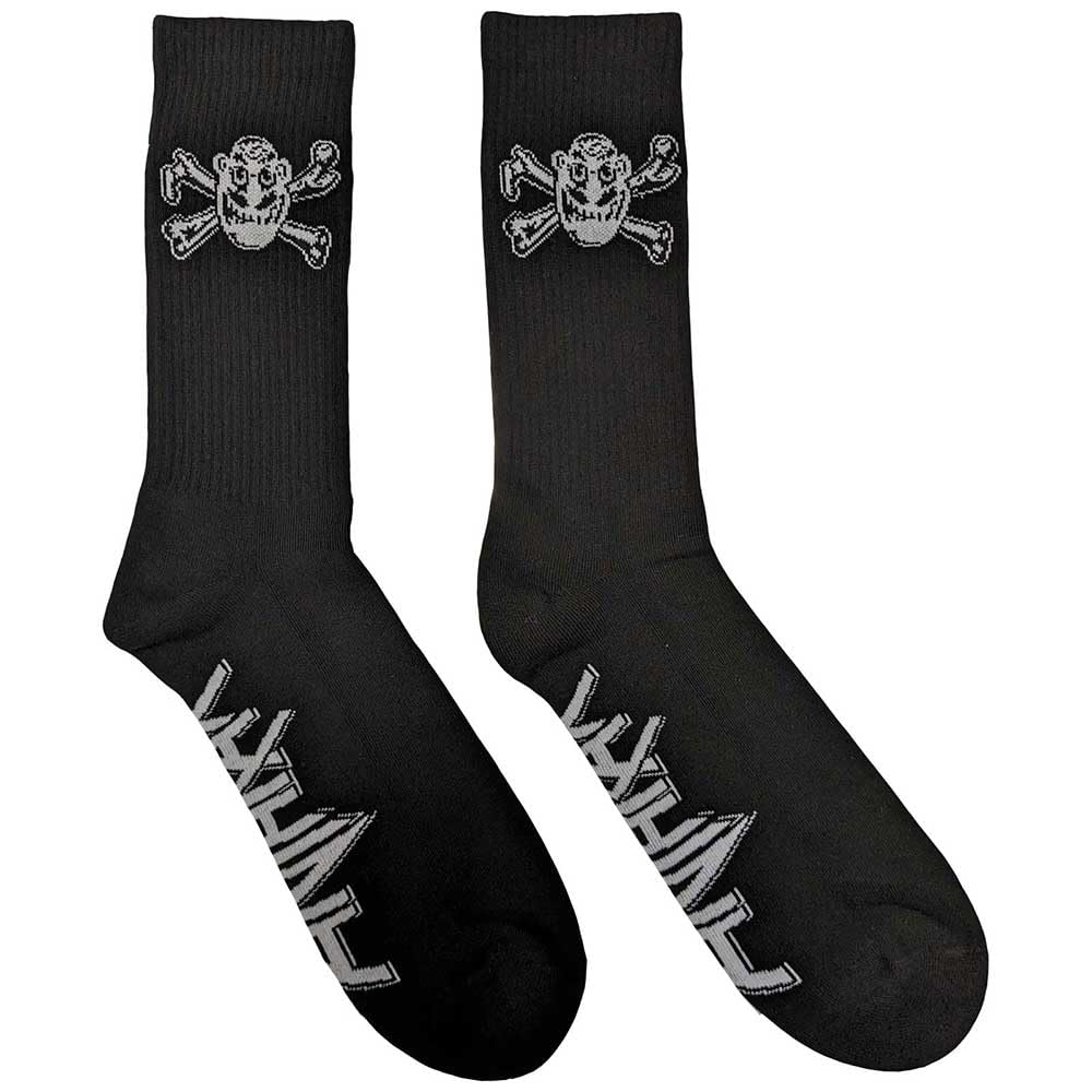Paradiso Clothing Unisex Black Anthrax Not Man Band Logo Ankle Socks