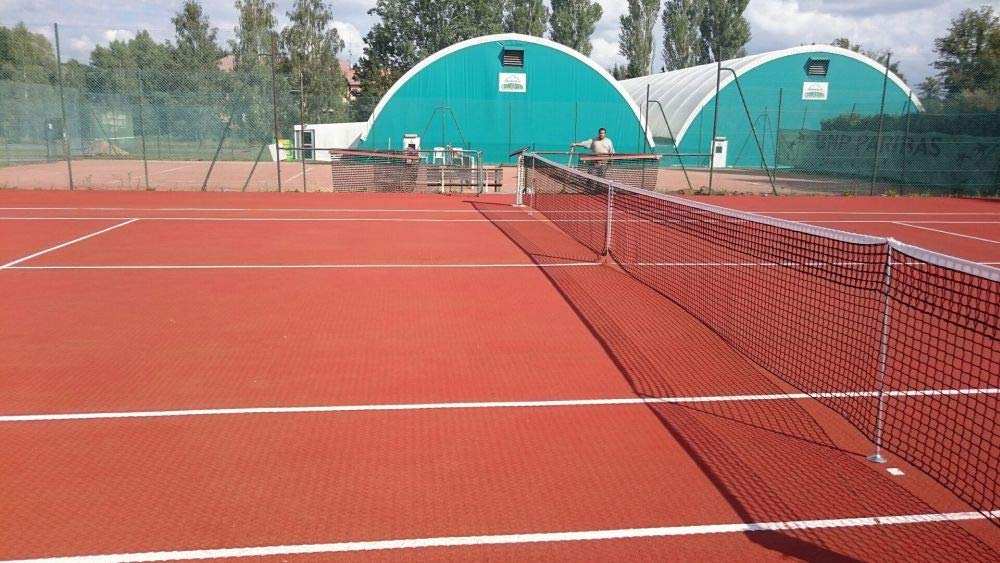 Filet de Tennis de Tournoi Pro - 3,5mm - doublé sur Les 6 Premiers Rangs