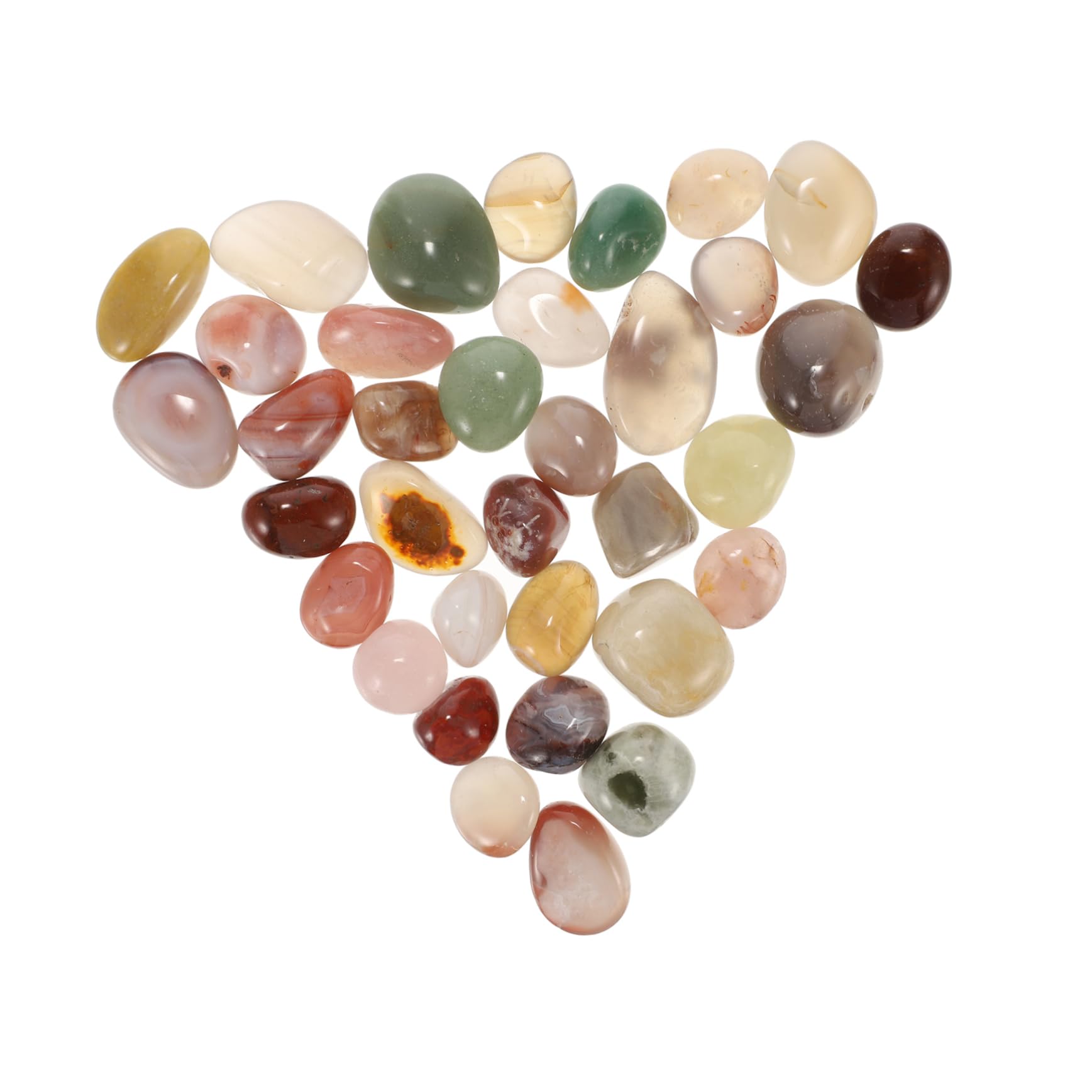 Sassi Decorativi per Vasi Piante 500g in Pietra Levigata | Acquario e Vaso Fiorito, Superfici Lucide Multicolore, Pulibili e Raccolte come Riempitivo