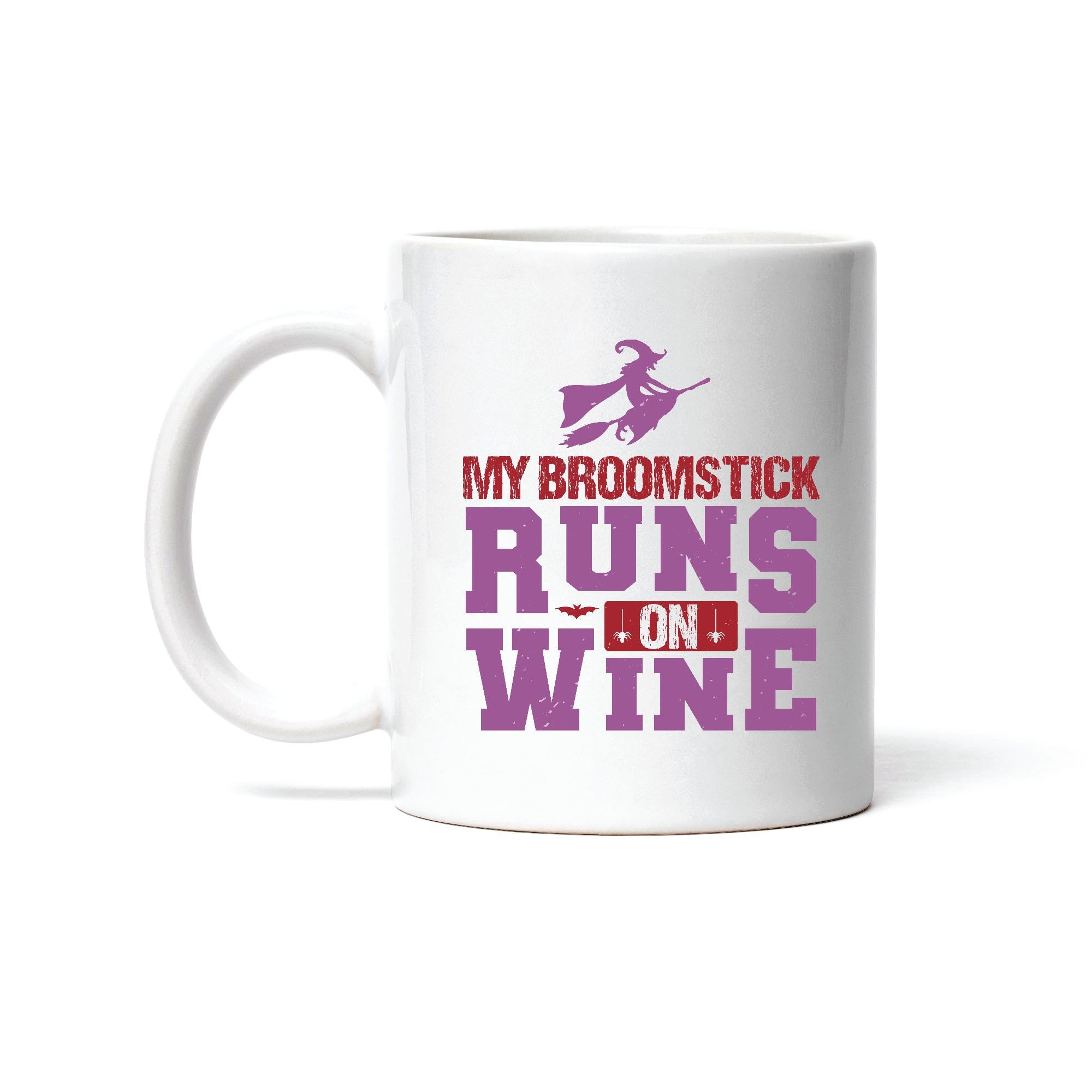 Fun Novelty Wine Lovers Gift Halloween idea 11oz 15oz White Coffee Mug