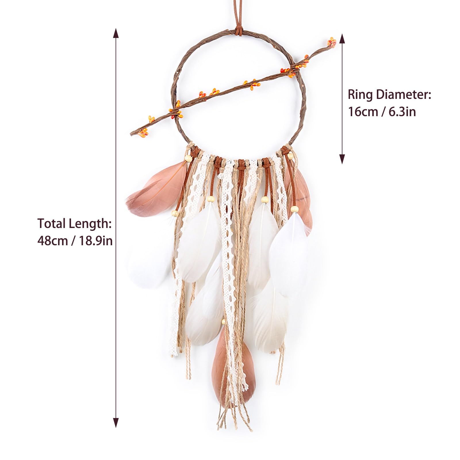 Attrape rêves - dreamcatcher - objet de décoration à suspendre bleu Attrape rêves - dreamcatcher - objet de décoration à suspendre bleu