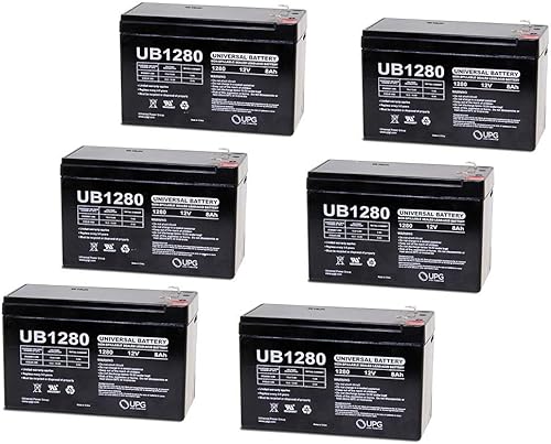 UPG Reemplazo de batería delgada PEREGO de 12 V 8 Ah ***Nuevo*** - Paquete de 6