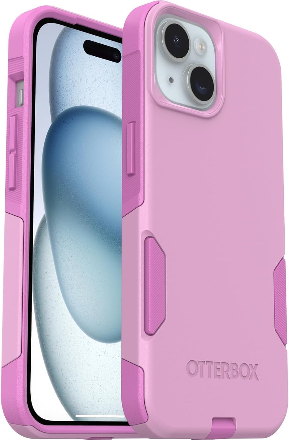 OtterBox iPhone 17e & iPhone 16e (Only) - Commuter Series Case - Run Wildflower (Pink) - Slim & Tough - Pocket-Friendly - with Port Protection - Non-Retail Packaging