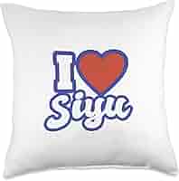 Amazon.com: I Love Siyu Throw Pillow : Home & Kitchen
