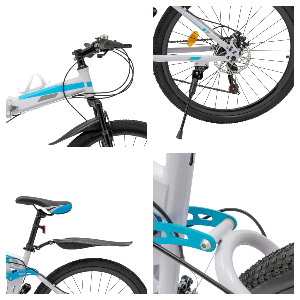 Amazon | 26インチ大人用折りたたみマウンテンバイク 21段変速