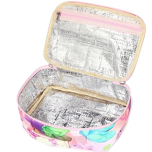 Kids Lunch Box Girls Boys Insulated Lunch Cooler Bag Reusable Lunch Tote Kit For School Travel (Butterfly) #TOP7