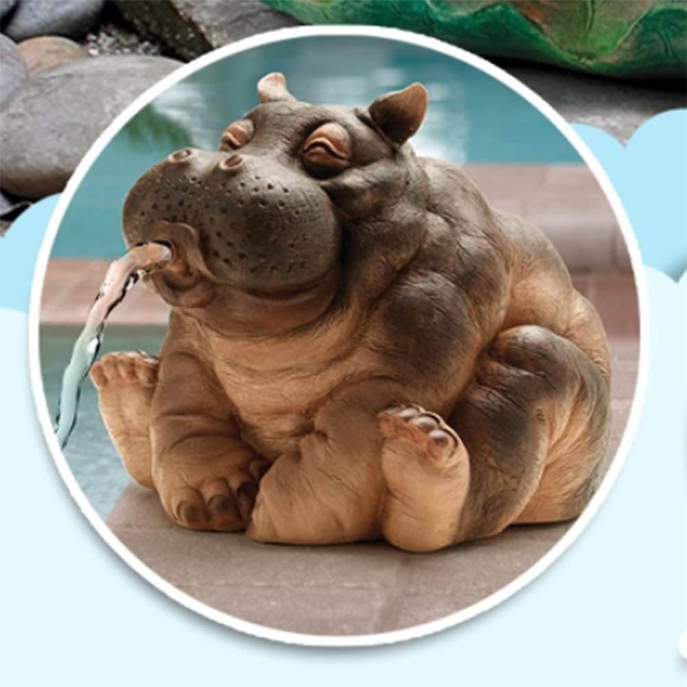 Statuette d'animal de jardin en résine pour bassin