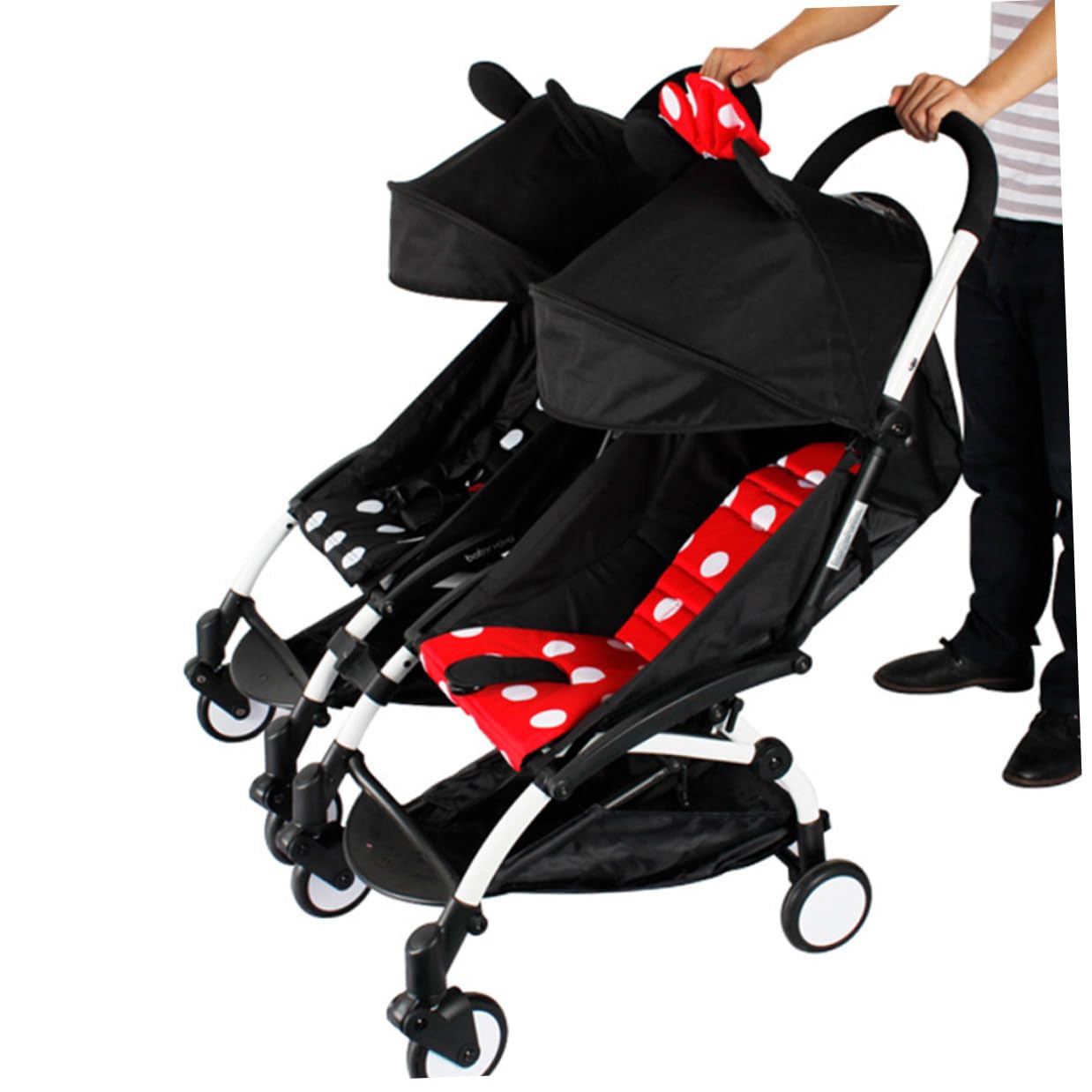 3 piezas Conector Ajustable para Cochecitos de Niña para Gemelos Accesorio Ligero y Resistente Compatible Mayoría de Cochecitos para Recién Nacidos y Pequeños