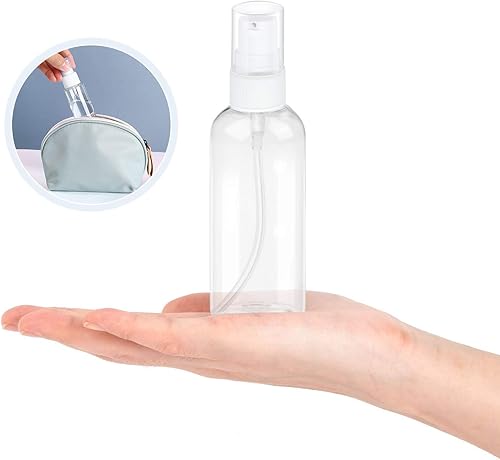 Miniatura 4 de TrendBox Paquete de 6 botellas vacías de plástico con tapa de bomba de pico de pato para champú, lociones, jabón corporal líquido, crema (2 onzas