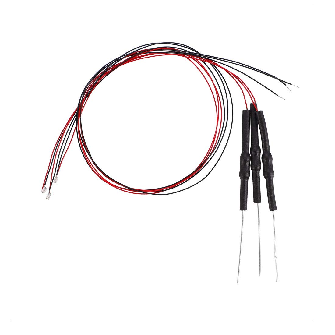 sourcing map 3pcs Prewired 0402 Yellow Surface Mounted Devices LED Light Emitting Diode - DC 6-18V Micro Wired Soldered Mini LED Lights with Resistor