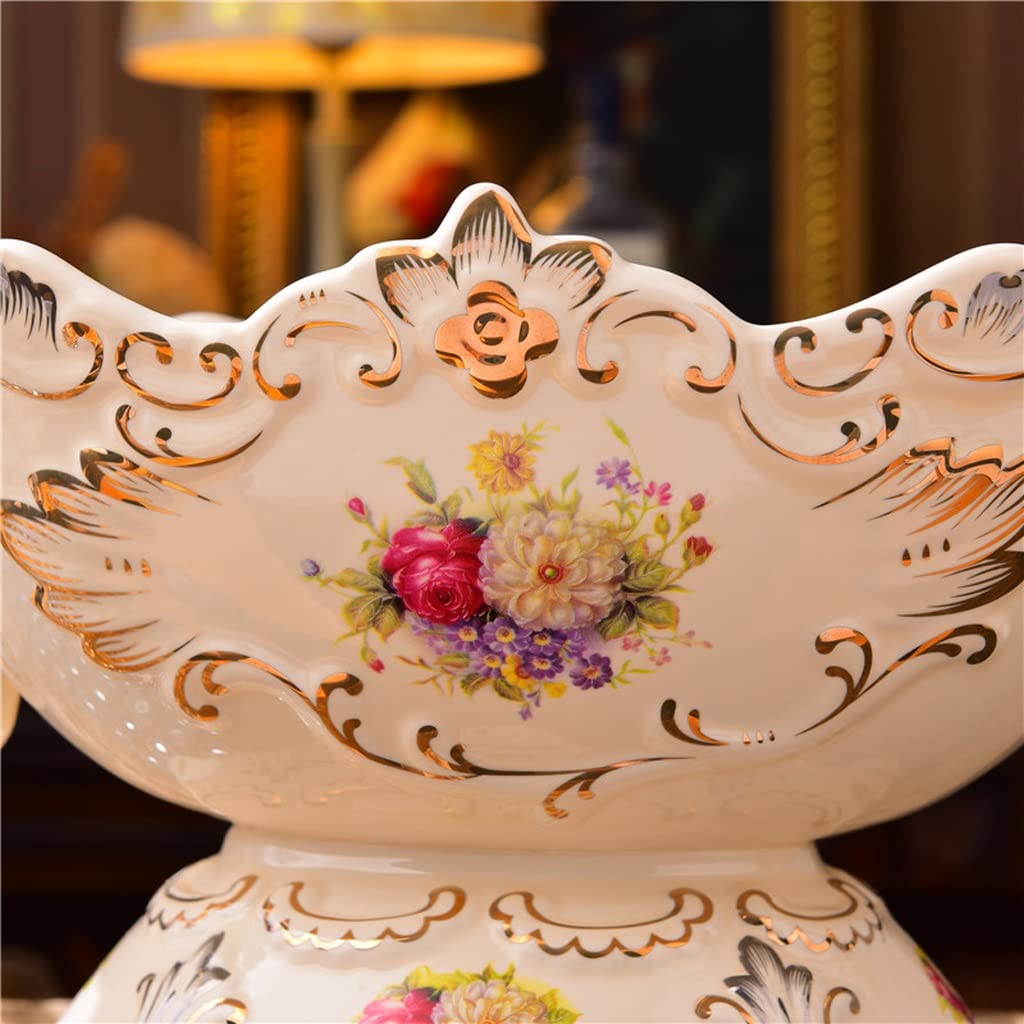 Miska na Owoce, Dekoracja Stołu Miska owoców, styl nordycki duży serwowanie miseczki, ceramiczne serwowanie miski, uchwyt na owoc owocowy kosz do pieczywa owoce przekąski Kosz na Warzywa(B)