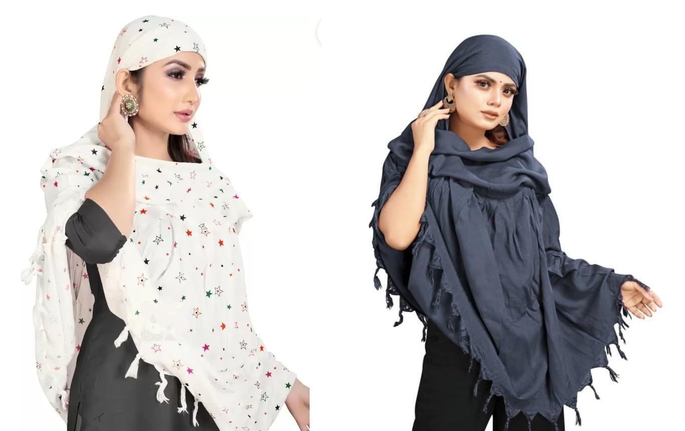 maxzila Scarf COMBO Women Cotton Stylish Hand Printed Scarf - Anti Pollution Full Face Cover With UV Sun Rays Protection Scarf-picture-30