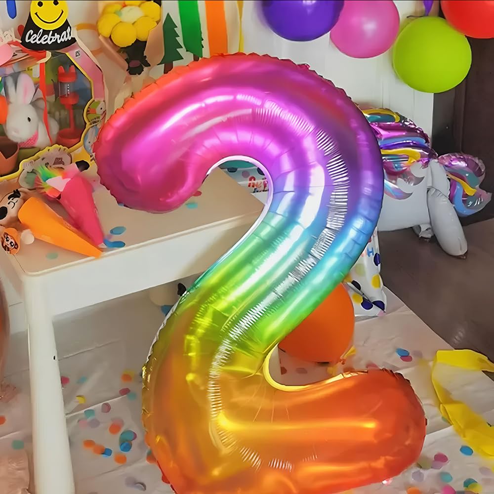 Foil Globo Número 5 Azul 40" (101cm), Inflable Helio o aire, Gigante Numeros 0-9, 10-19, 20-29, 30-100, Grande Globos Decoración para La Boda Aniversario y Cumpleaños Fiestas — view 242