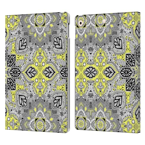 Étui portefeuille iPad 10.2 housse protection cuir mandala