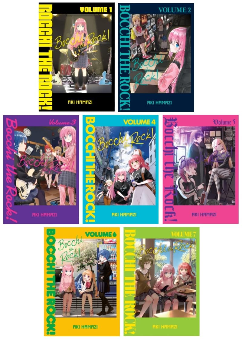 Bocchi the Rock! Manga Series 7-Book Collection Set ( Vol. 1 to 7) – Wholesome Comedy of Music, Friendship, and Self-Discovery
