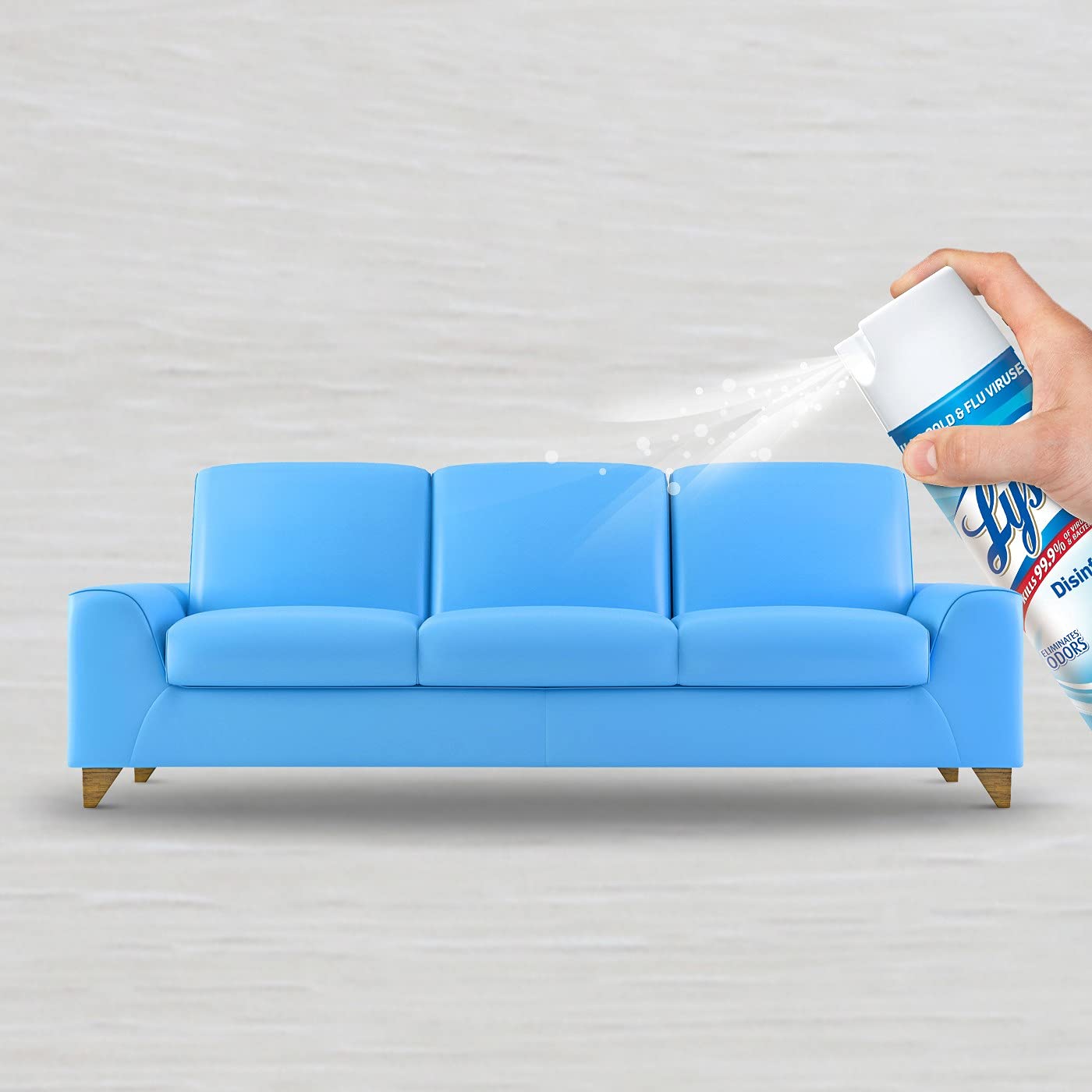 Super Brands Lysol Disinfectant Spray, Sanitizing and Antibacterial Spray, For Disinfecting and Deodorizing, Crisp Linen, 2 Count, 12.5 fl oz each