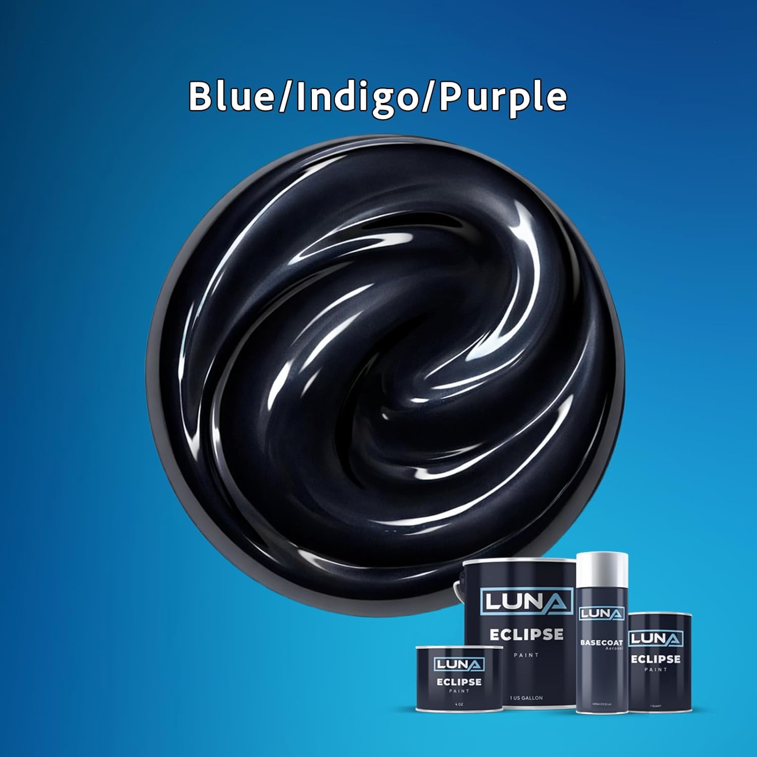Abyss Metallic Color-Shift Midcoat Automotive Paint (1 Gallon) - Ready-to-Spray Custom Finish for Use with Primer, Basecoat & Clearcoat – Luna Eclipse