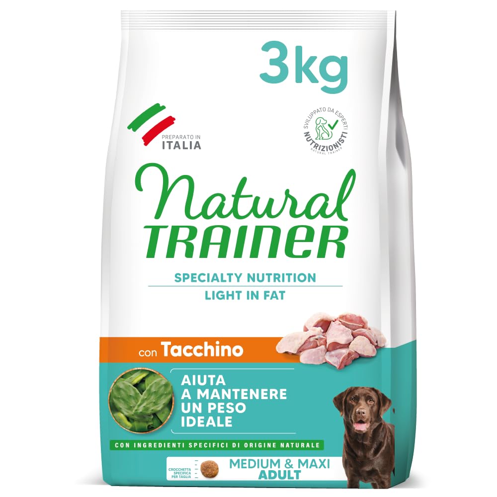 NATURAL TRAINER Light Medium Maxi Adult Tacchino 3KG