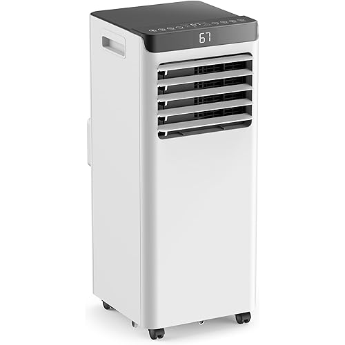 8,000 BTU Portable Air Conditioners for Large Room Up to 350 Sq.Ft,Portable AC Unit with 3 Modes,Remote Control with Installation Kit