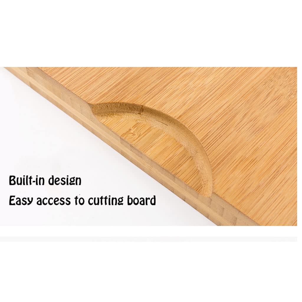 Tabla de Cortar Cocina,Rectángulo grueso para cocina, tabla de cortar resistente con mango integrado para carne, verduras, queso, suministros de cocina