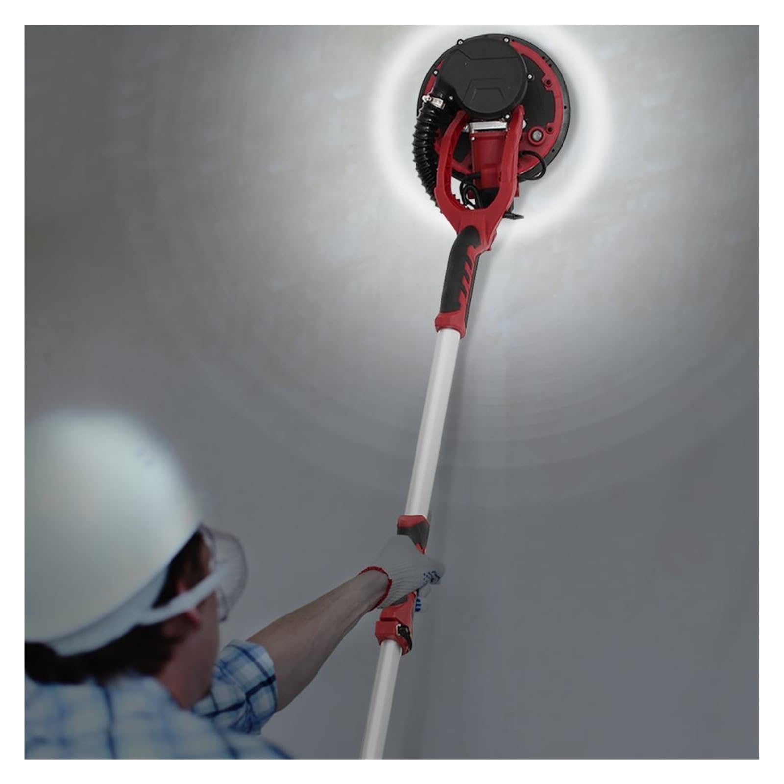 Levigatrice a Nastro, Levigatrice elettrica for cartongesso 1280W a velocità variabile con macchina for levigatura a polvere for stucco a parete leggera a LED for vuoto automatico