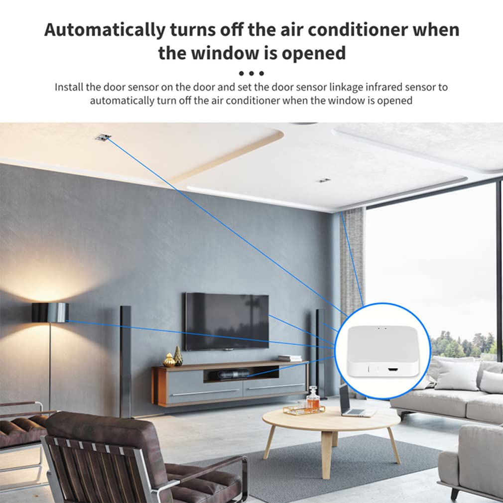 XRC TECH Tuya ZigBee Smart Gateway Hub sans fil Smart Life Application de contrôle vocal fonctionne avec Alexa Google Home Assistant Smart Home Bridge.
