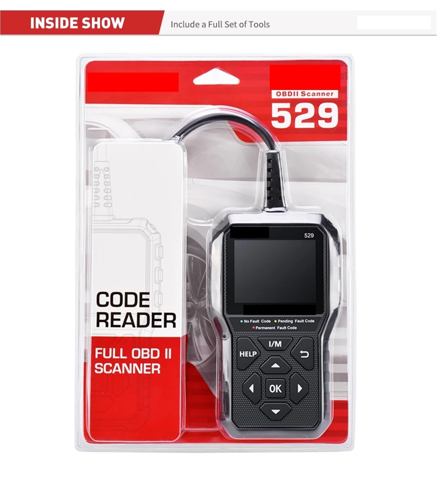 CR529 OBD2-Scanner, Kfz-Diagnosegerät, OBDII-Codeleser, Fehlercode, lesen Sie den OBD-Scan, DIY-Codeleser