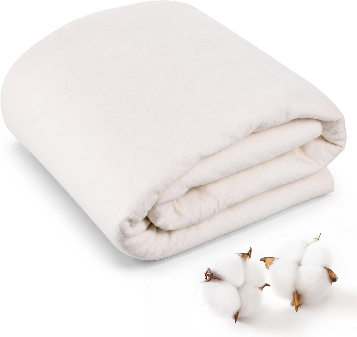 110 x 96 Inch Quilt Batting Queen Size, All Season Quilt Batting for Quilts