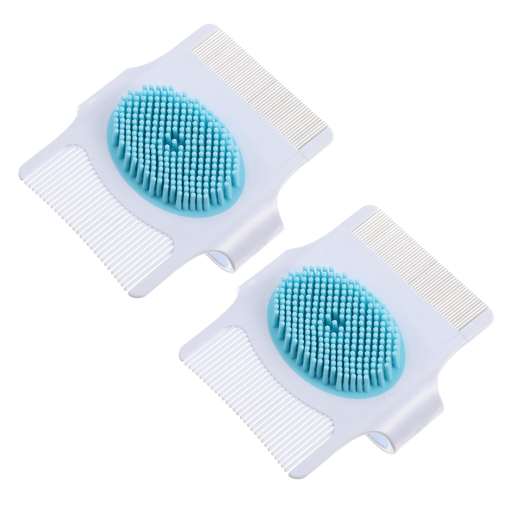 POPETPOP Cat Brush 2pcs Pet Comb for Matted Fur Grooming Tool Pet Massage Comb Deshedding Brush