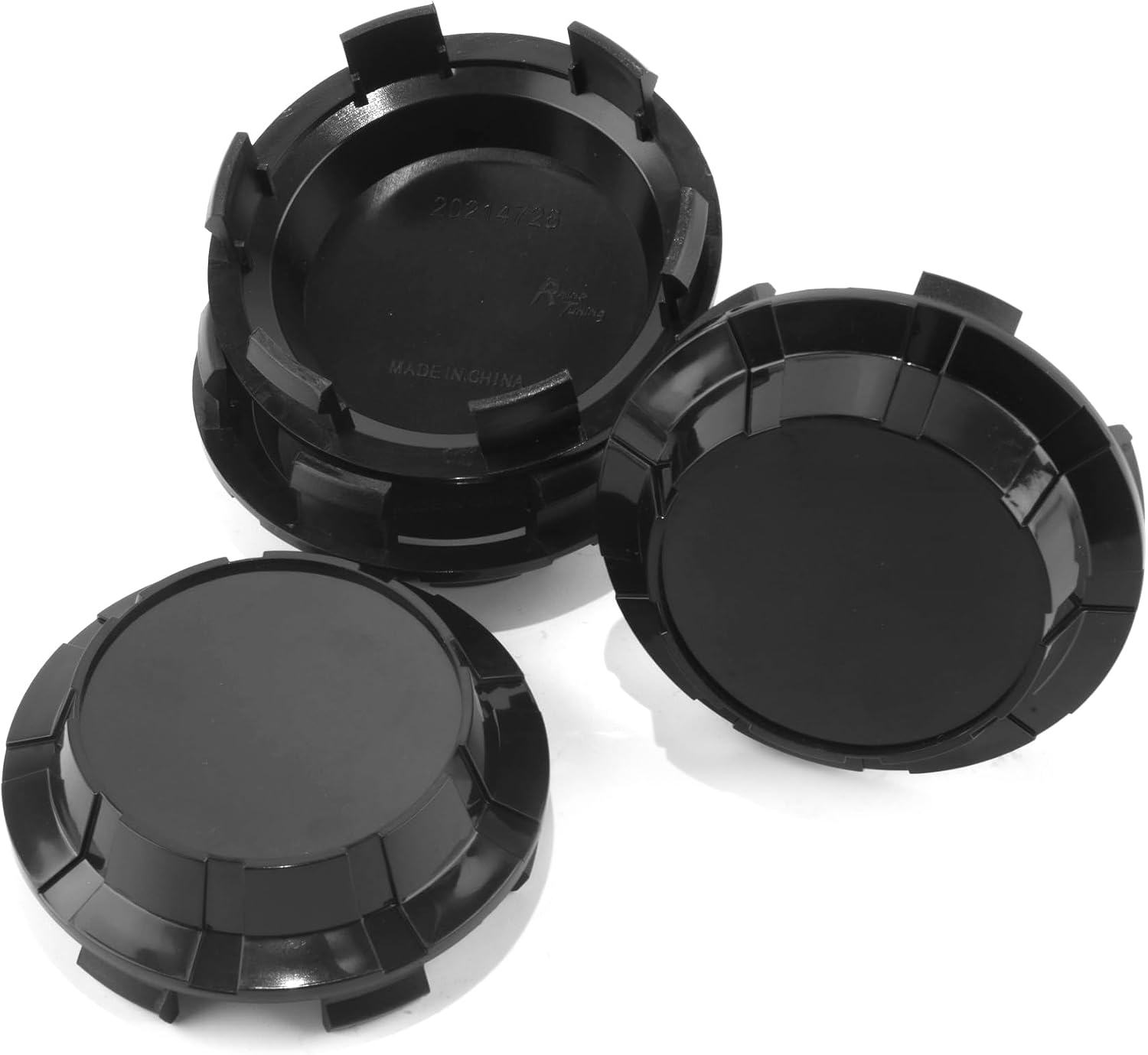 Center Caps and Lug Nut Covers Set for Cybertruck - 4PCS 83MM 3.27In Wheel Center Caps Black Wheel Caps with 25PCS Lug Nut Covers