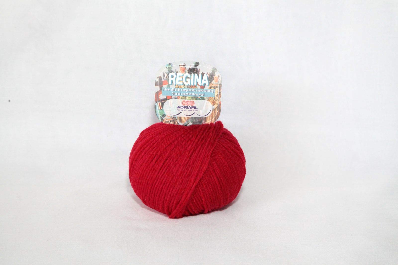 10 GOMITOLI (gr. 50) di Lana Regina Rossa (100% Merino Superwash)