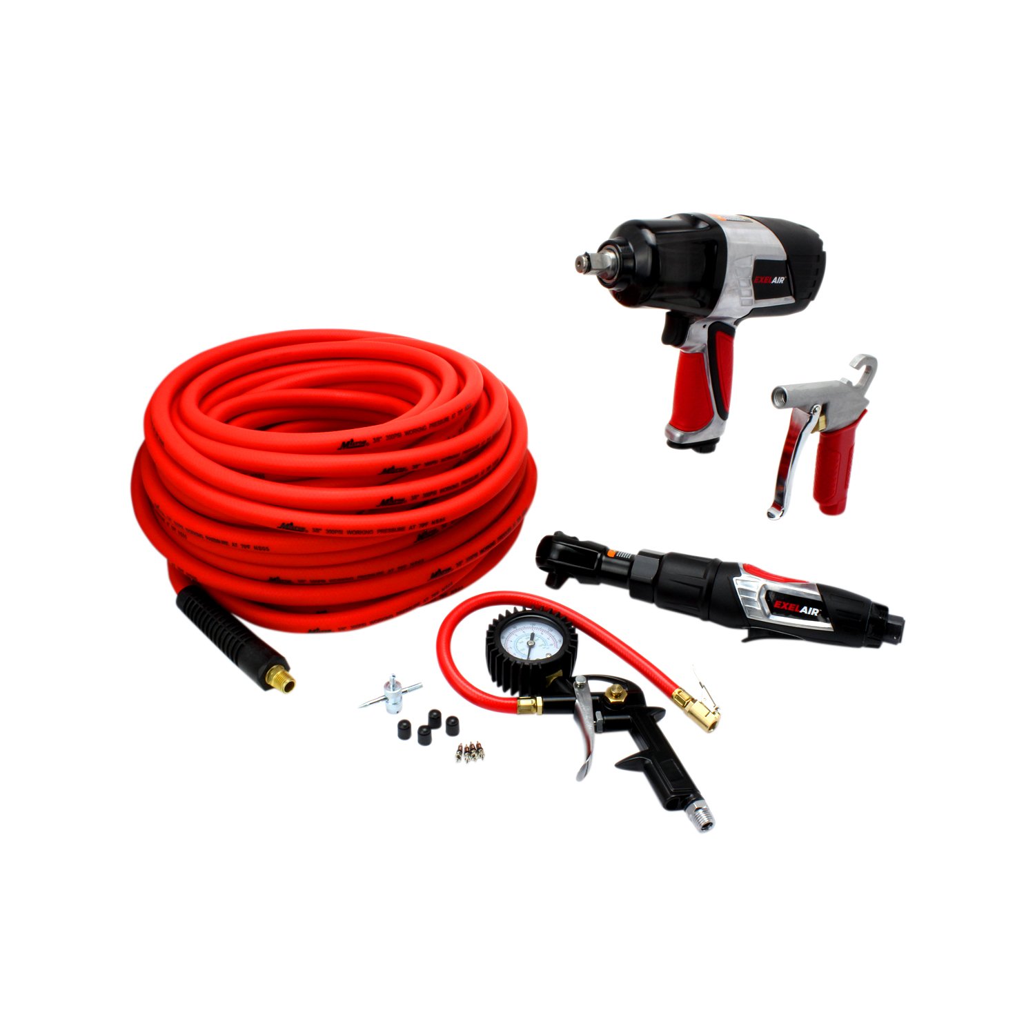 Milton Tire Inflator, Car Air Pressure Filler, Dual Chuck Compressor Hose Tool, Tire Gauges - Canada