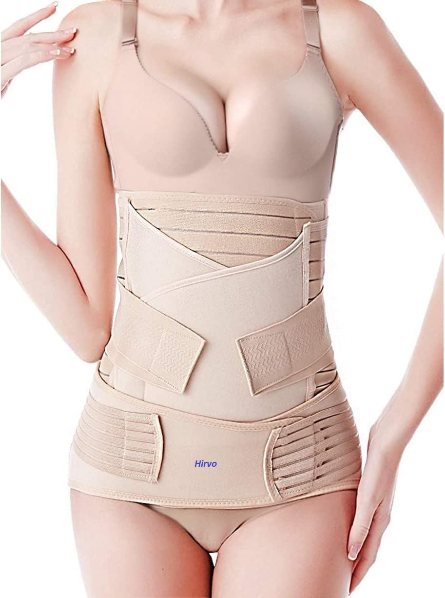 HIRVO Postpartum Belt After Delivery Slim Belt For Women Belly Fat Maternity Belt After Delivery Abdominal Belt After Delivery Pregnancy Belt Tummy Belt For Women Belly Fat Slimming Belt - Free Size-image-47