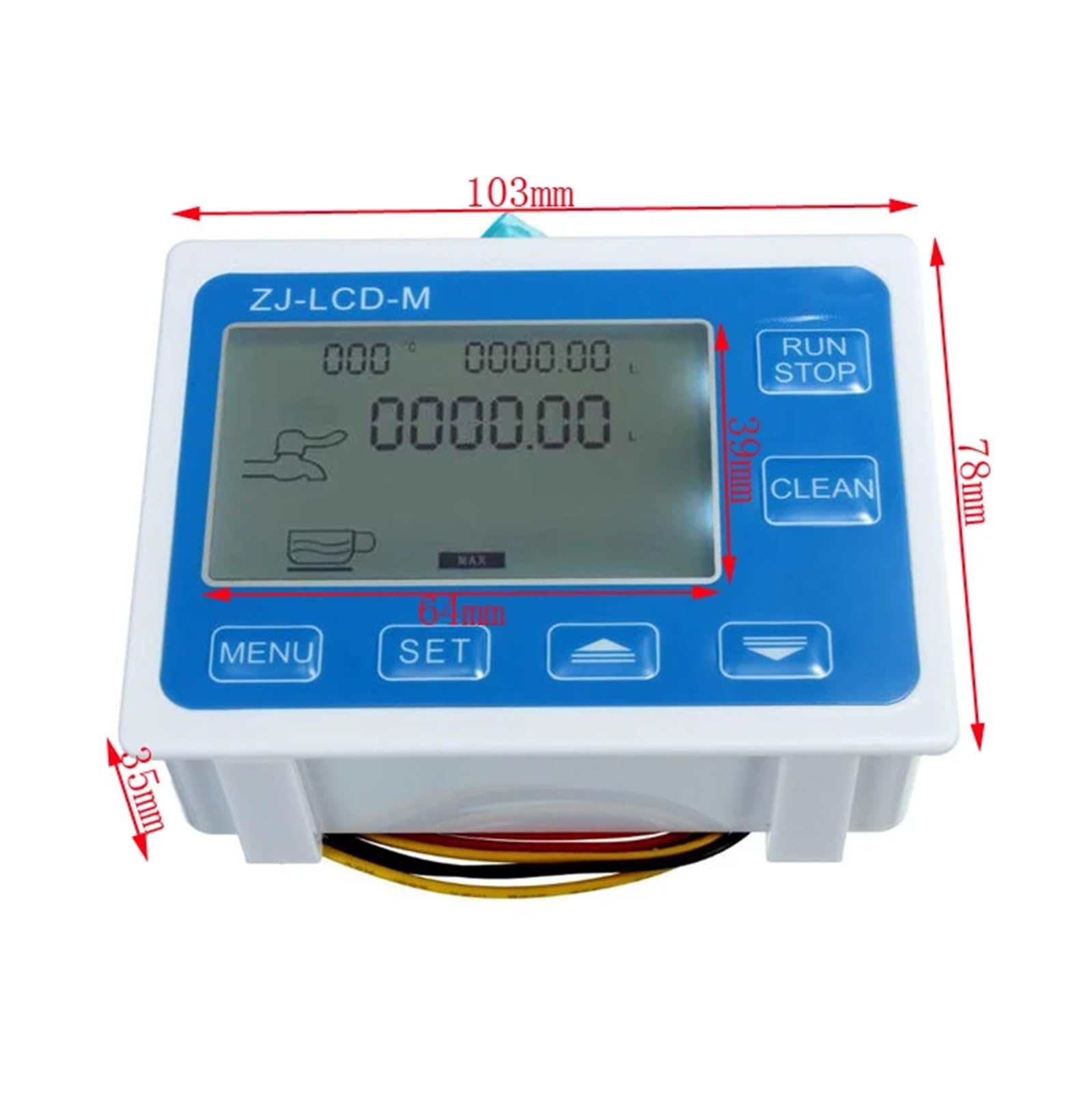 Medidor de flujo de agua Pantalla Digital G1/2, Sensor De Flujo De Aceite Y Combustible Líquido, Medidor De Líquido Y Aceite De Agua, Medidor De Flujo, Controlador Cuantitativo Totameter Estable y con