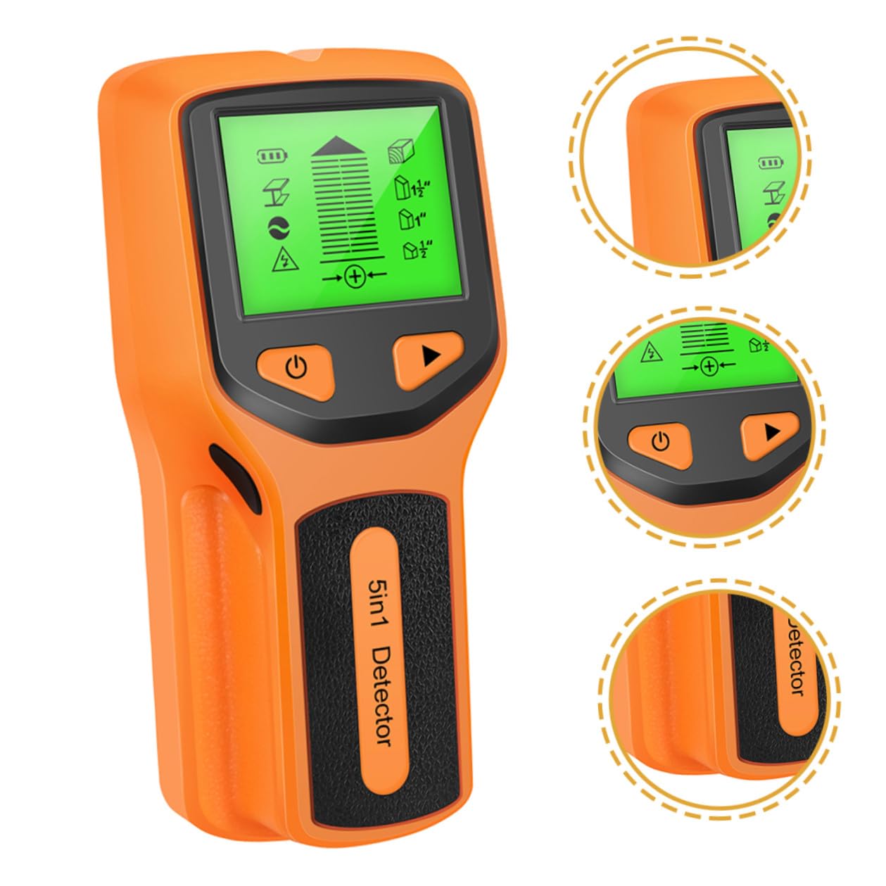 Détecteur de Métaux Mural Écran LCD, pour Bois, Métal et Fils Électriques, Scanner Mural ABS pour Travaux de Bricolage Maison